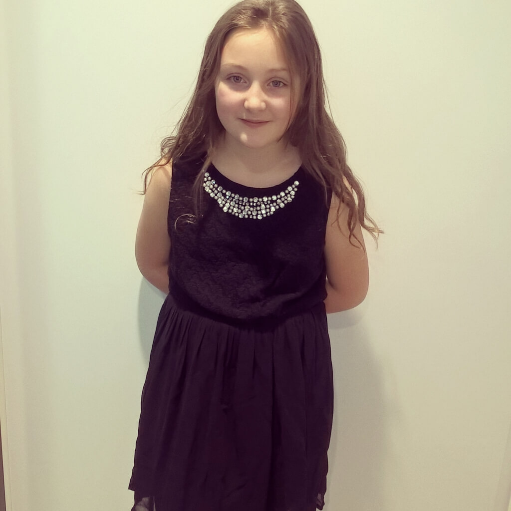 olivia in a primark dress