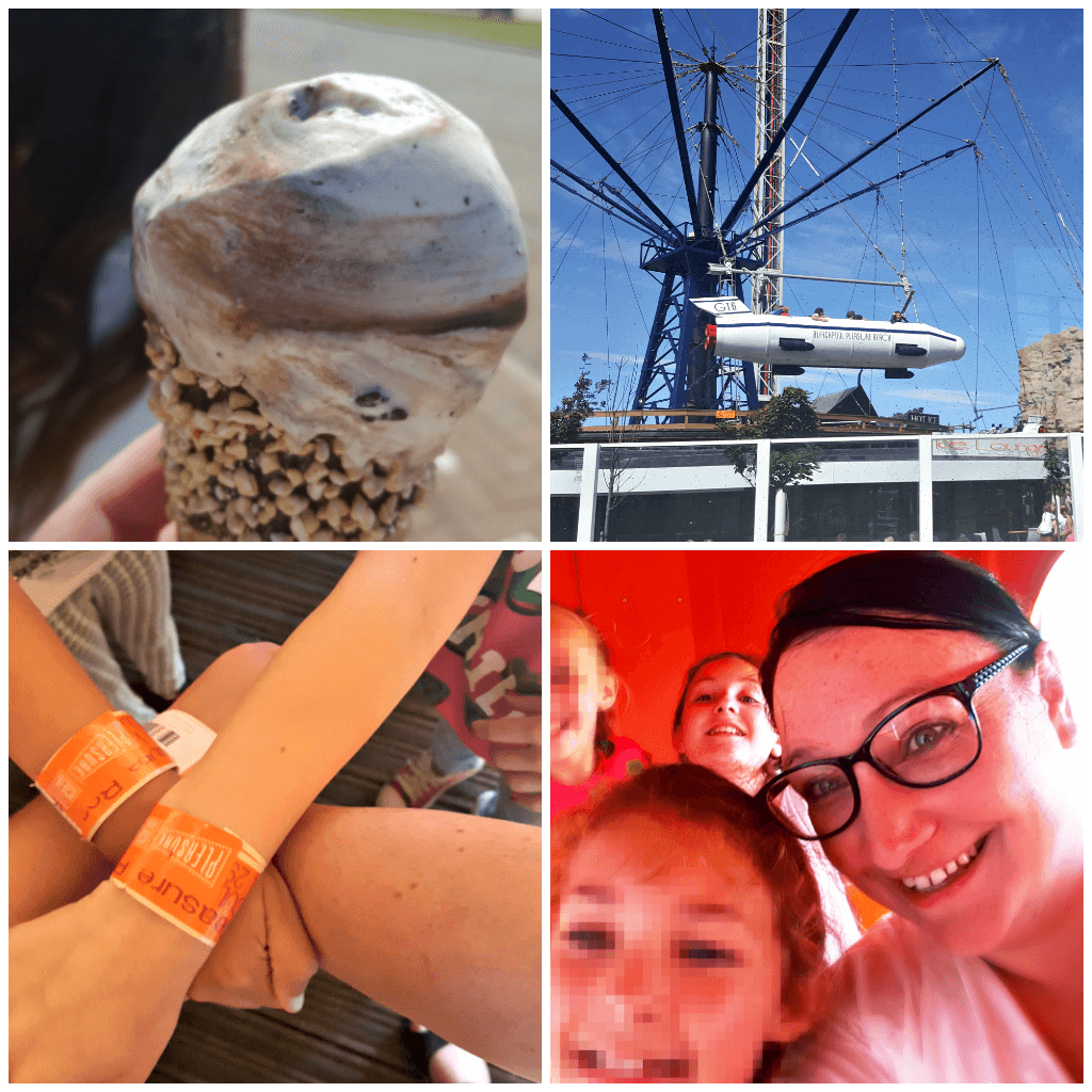 blackpool really does have it all part 2 picture of ice cream and enjoying the rides at the pleasure beach