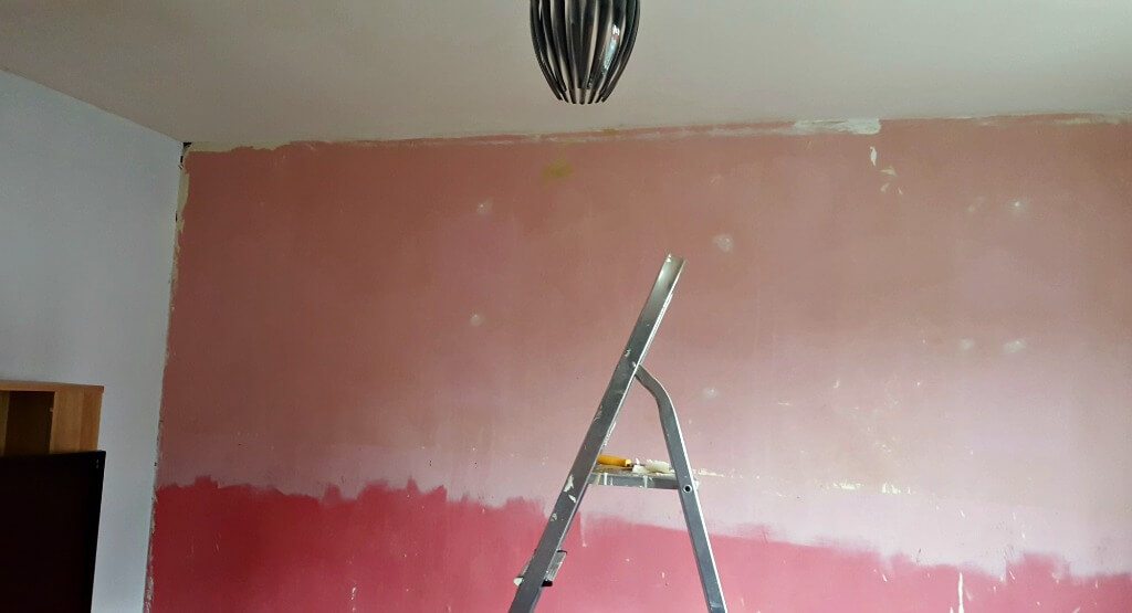 new year new look picture of a pink painted wall