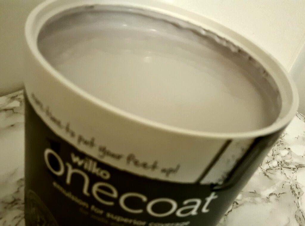 new year new look picture of a tin of stardust coloured paint from wilkos