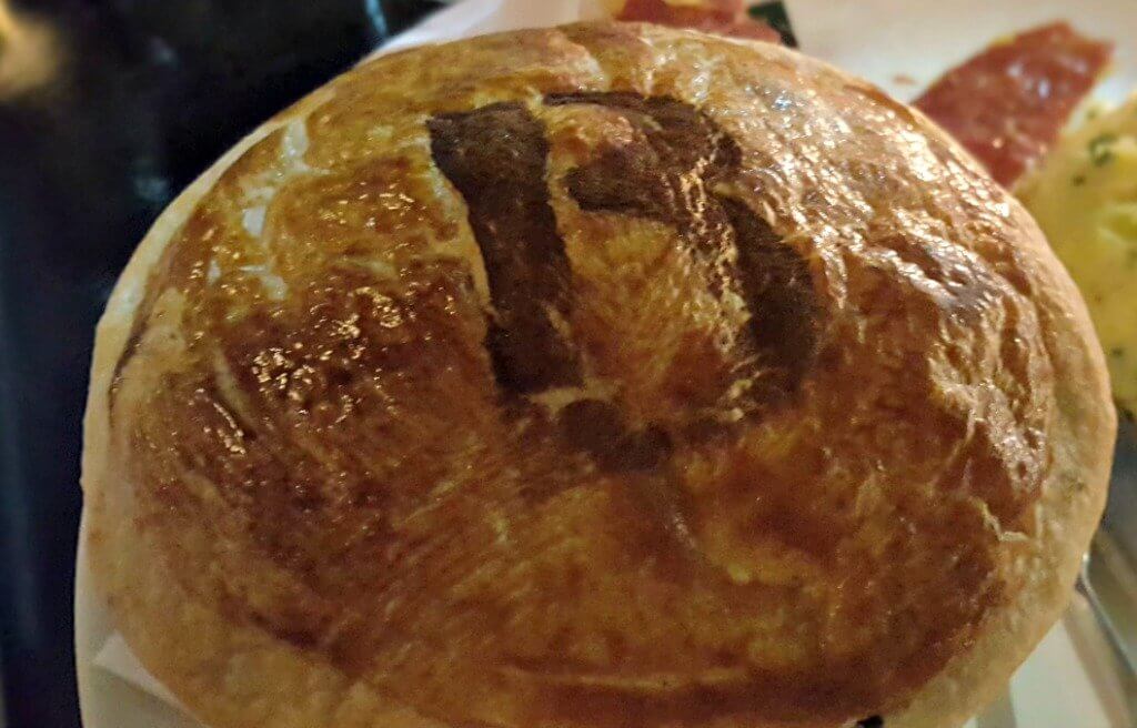 sampling the new menu at browns bar & brasserie puff pastry with the initial b on top