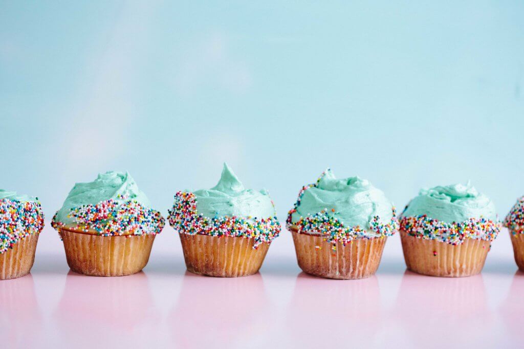 cupcakes to celebrate 3 years of blogging