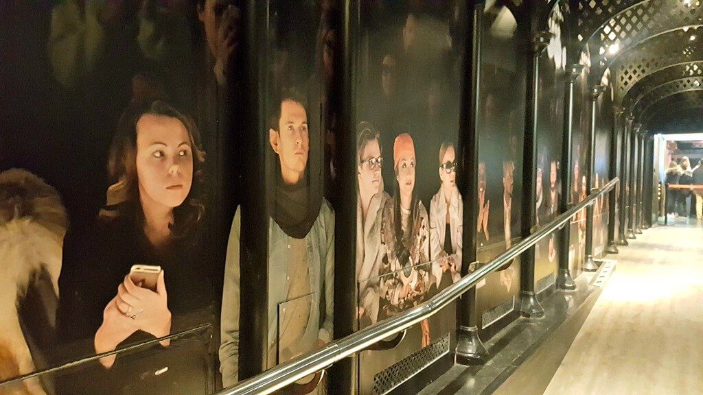 visiting zoella at madame tussauds london a corridor inside the attraction