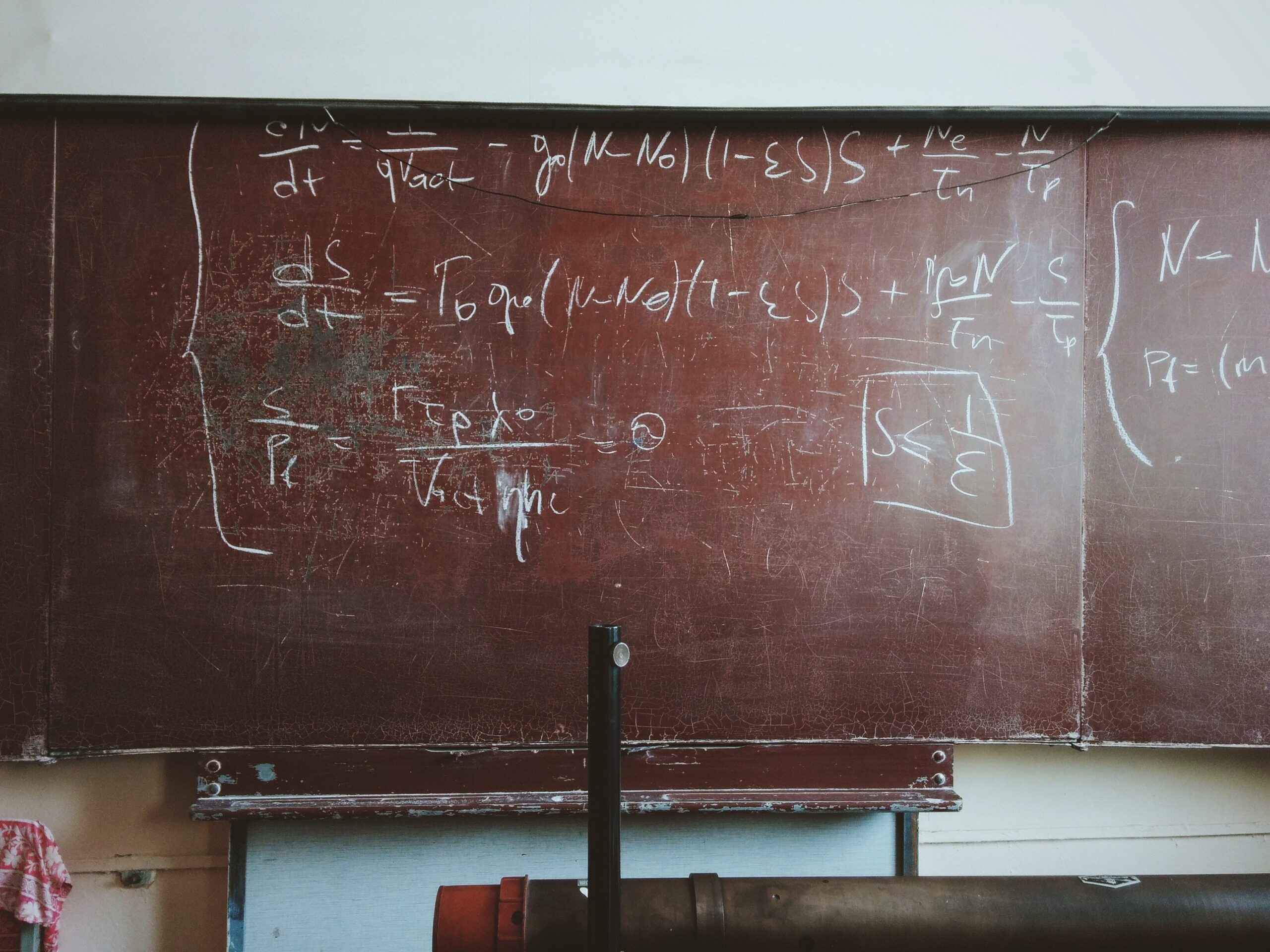 career in teaching - writing on a blackboard