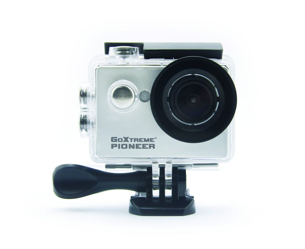 goextreme pioneer action cam front of the camera