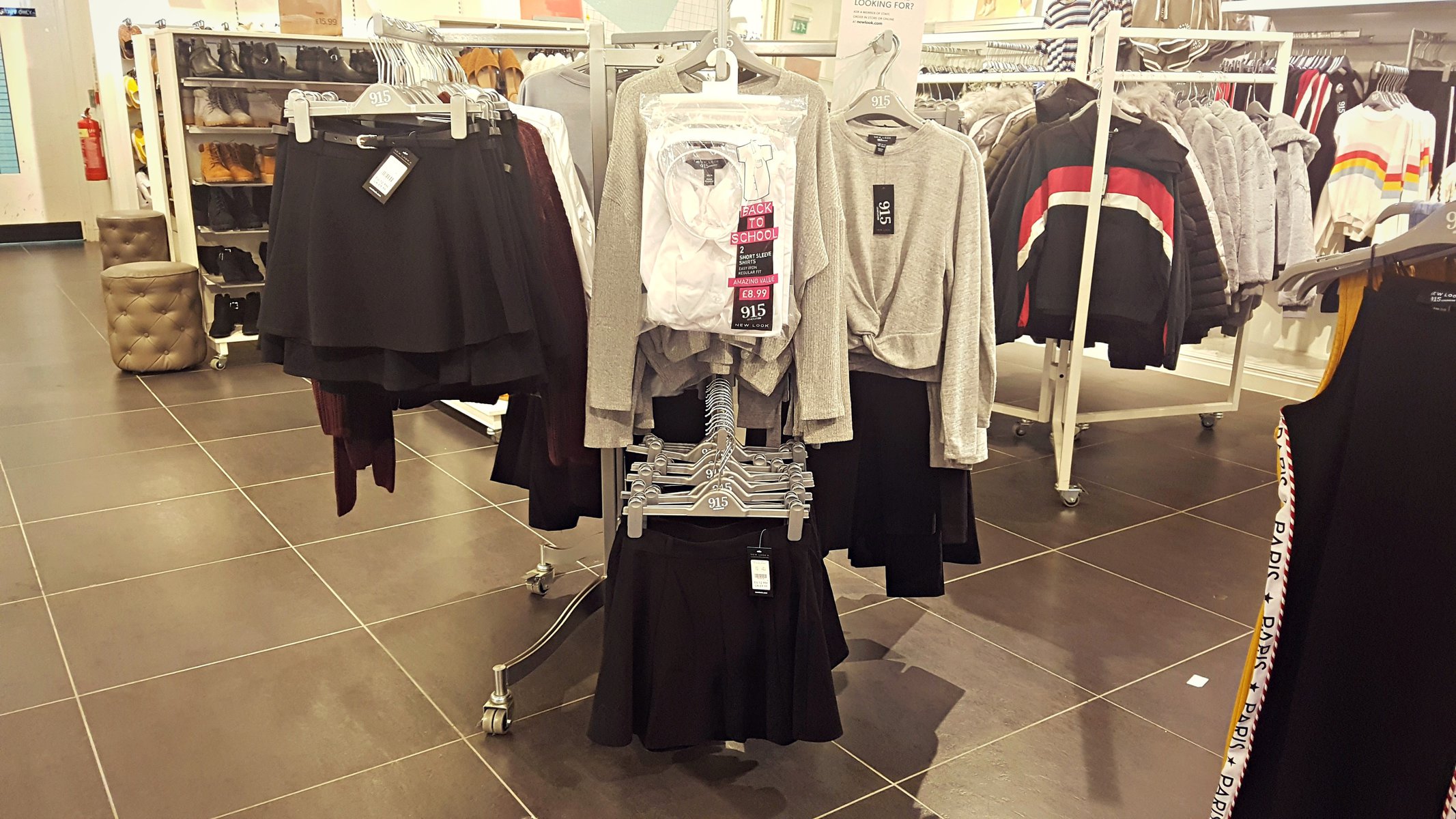 girls school uniform display in new look in the coliseum shopping park