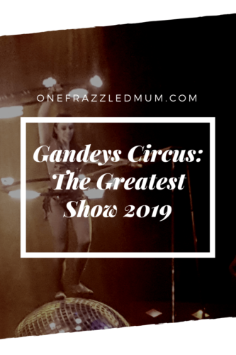 pinterest template with the text gandeys circus: the greatest show 2019