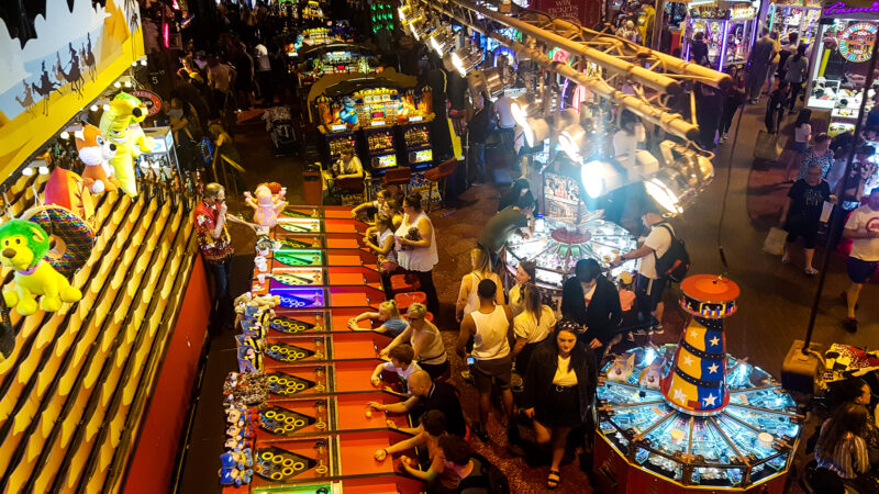 overhead view of coral island blackpool