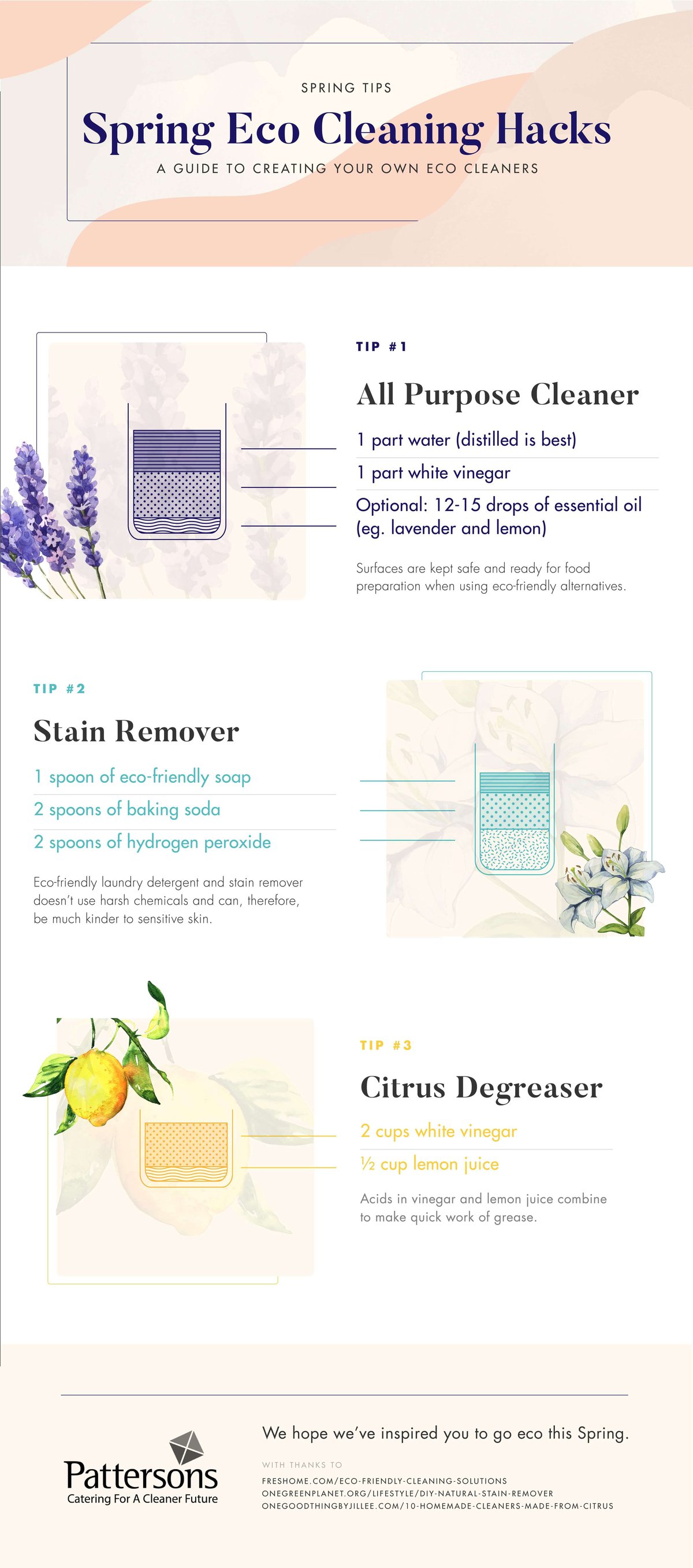 infographic on green cleaning