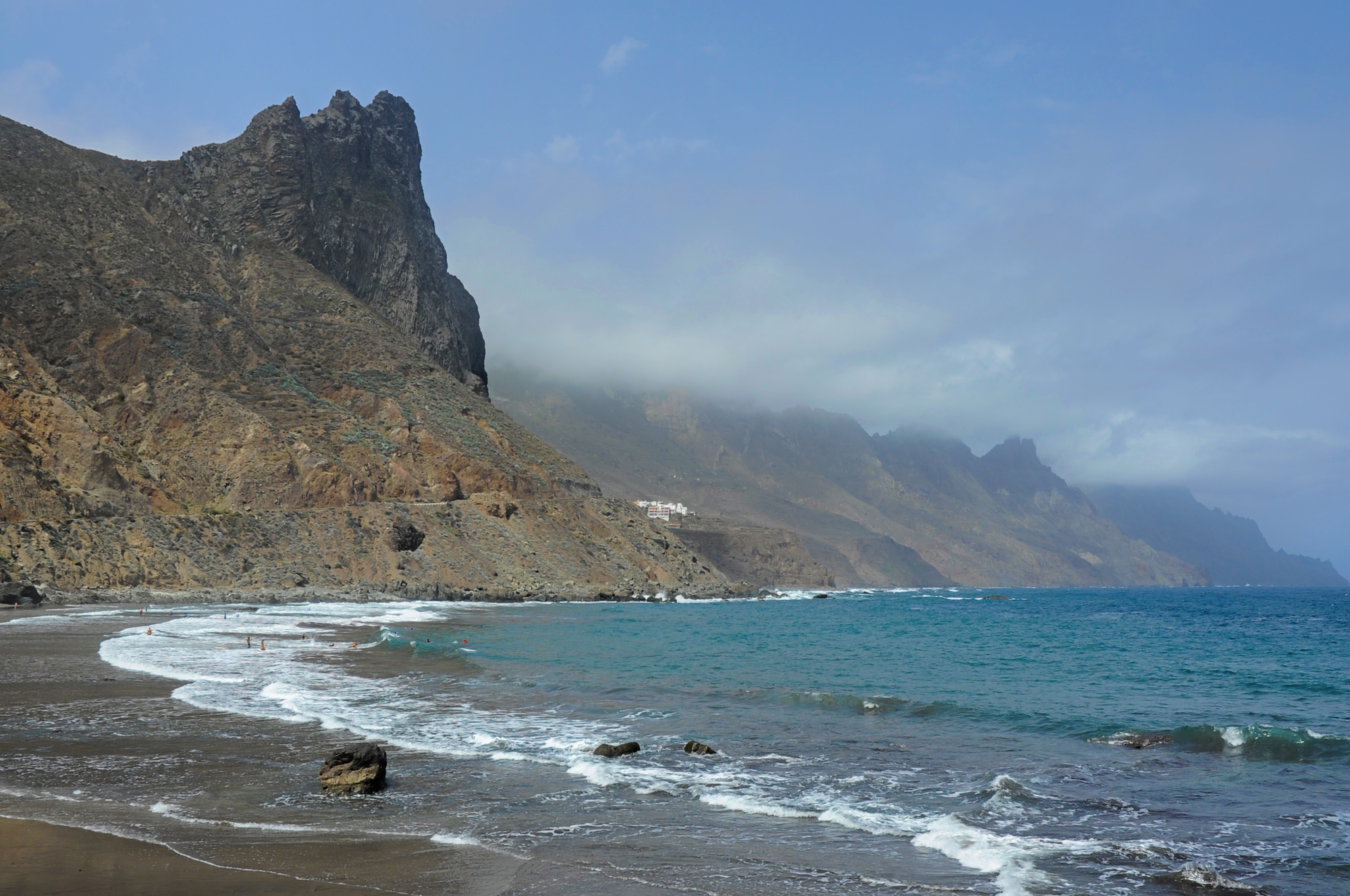 aerial view of benijo beach tenerife