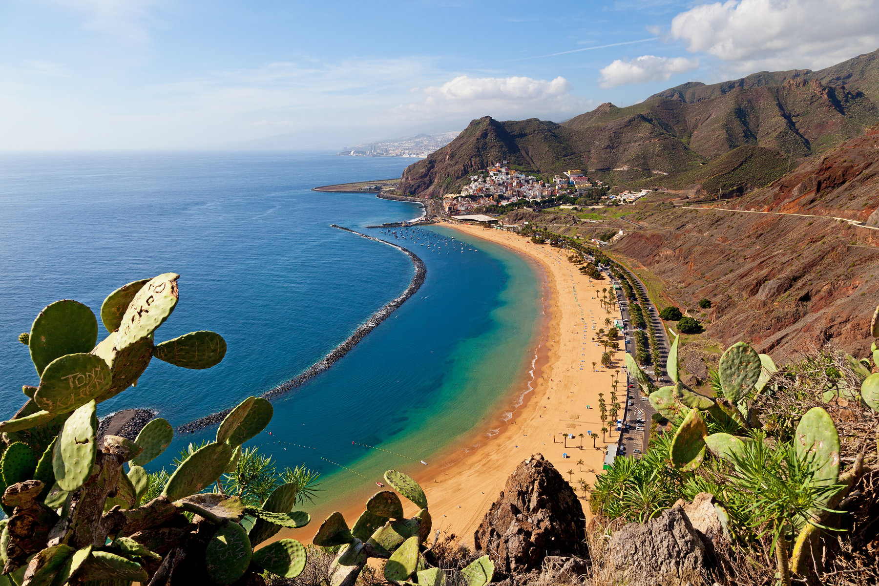 View of Las Teresitas Beach, Tenerife, Spain