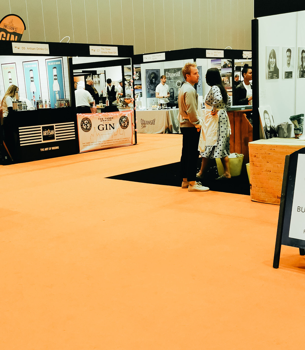 floor layout of the gin to my tonic show in liverpool exhibition centre
