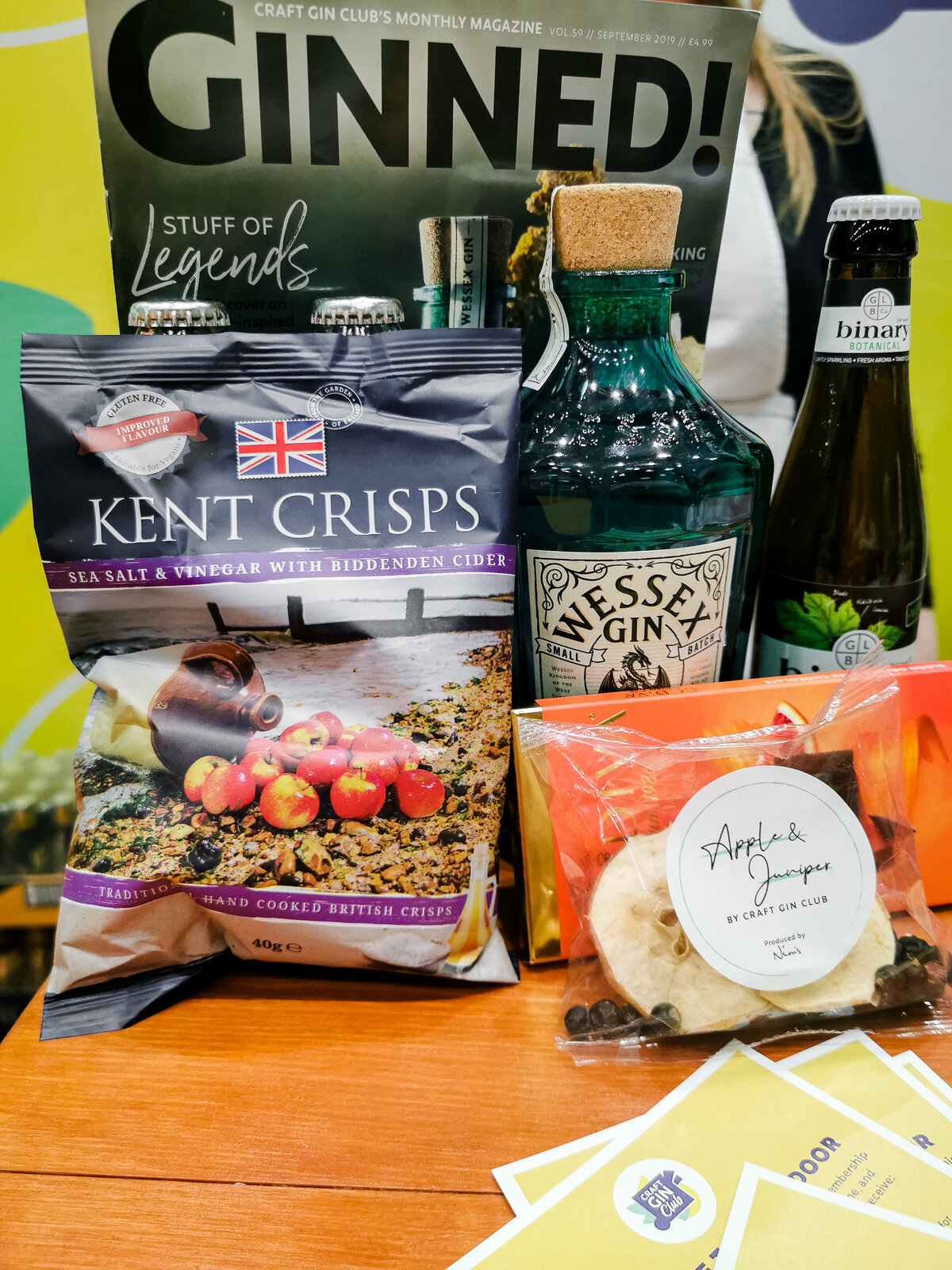products from the craft gin club subscription box