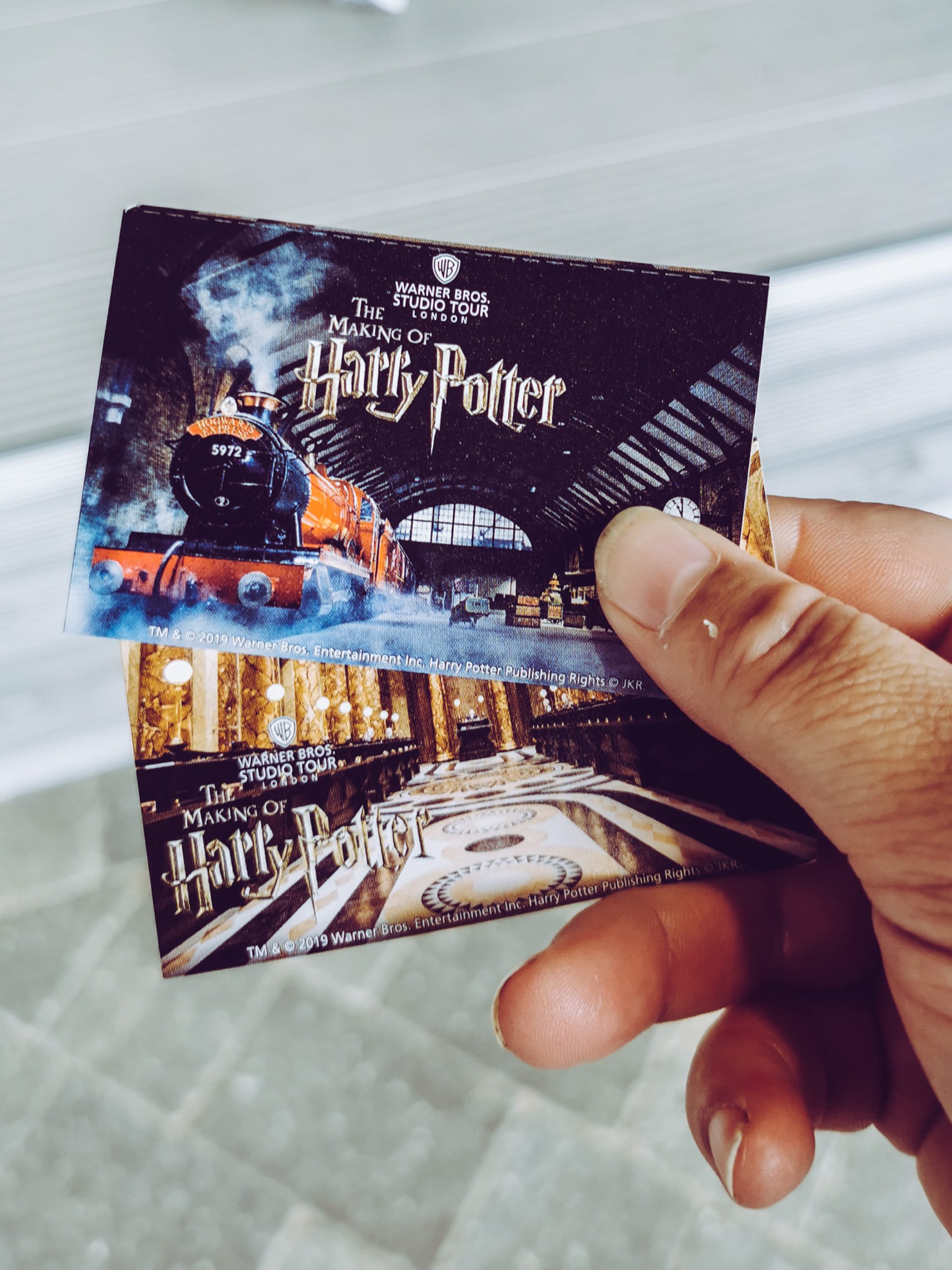 image of harry potter tickets for the warner brother studios in london