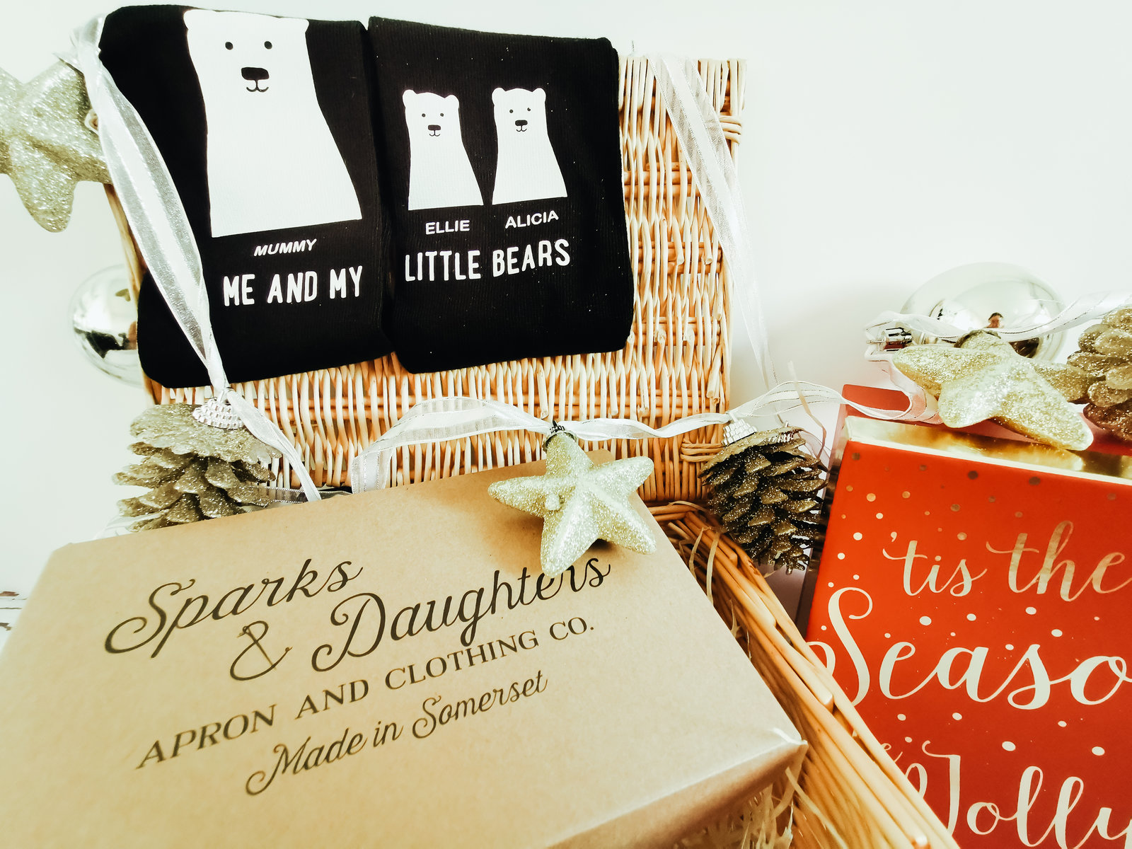 a set of black little bear socks from sparks and daughters