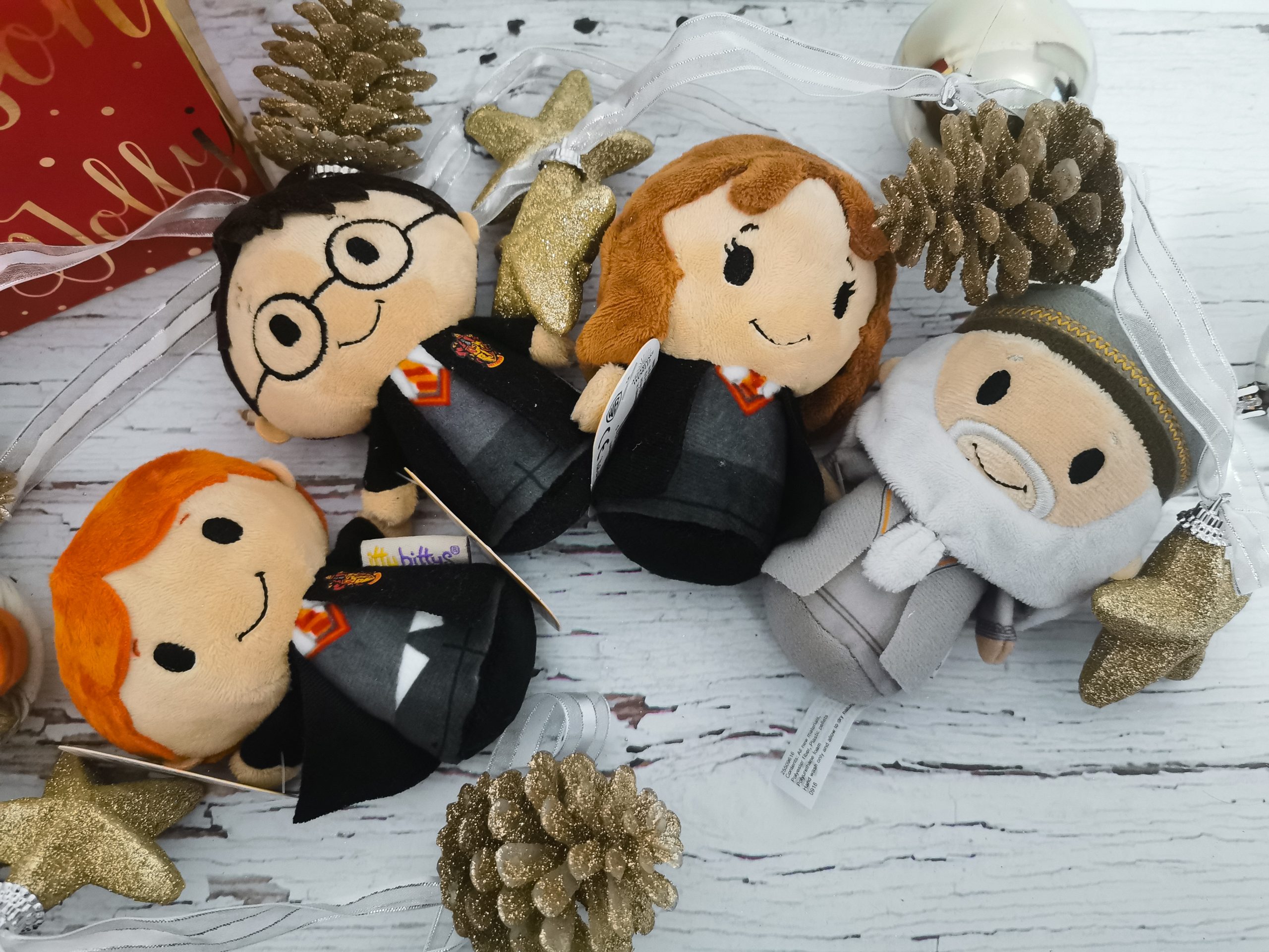 flatlay image of harry potter itty bittys plushes