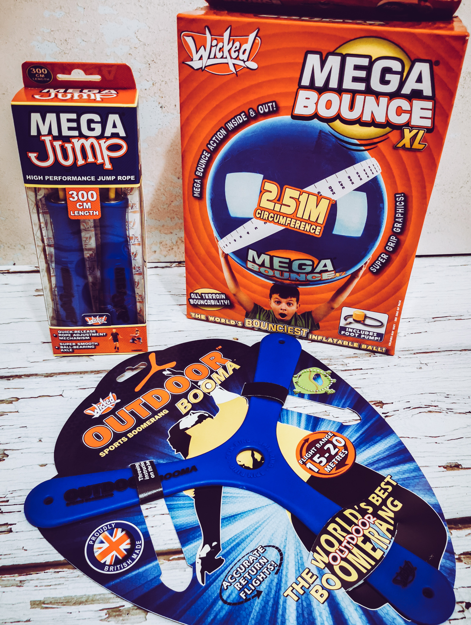 selection of outdoor toys
