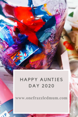 aunties day pinterest graphic
