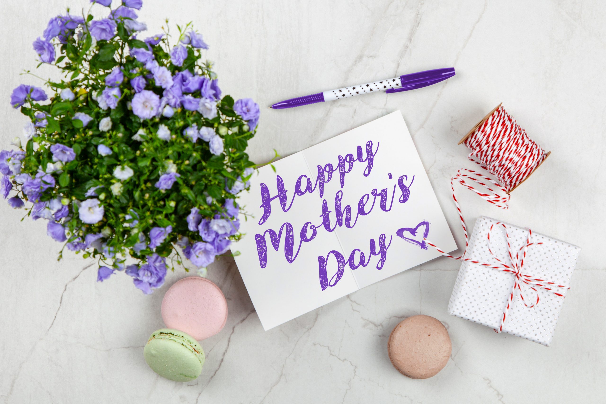 mothers day flatlay items