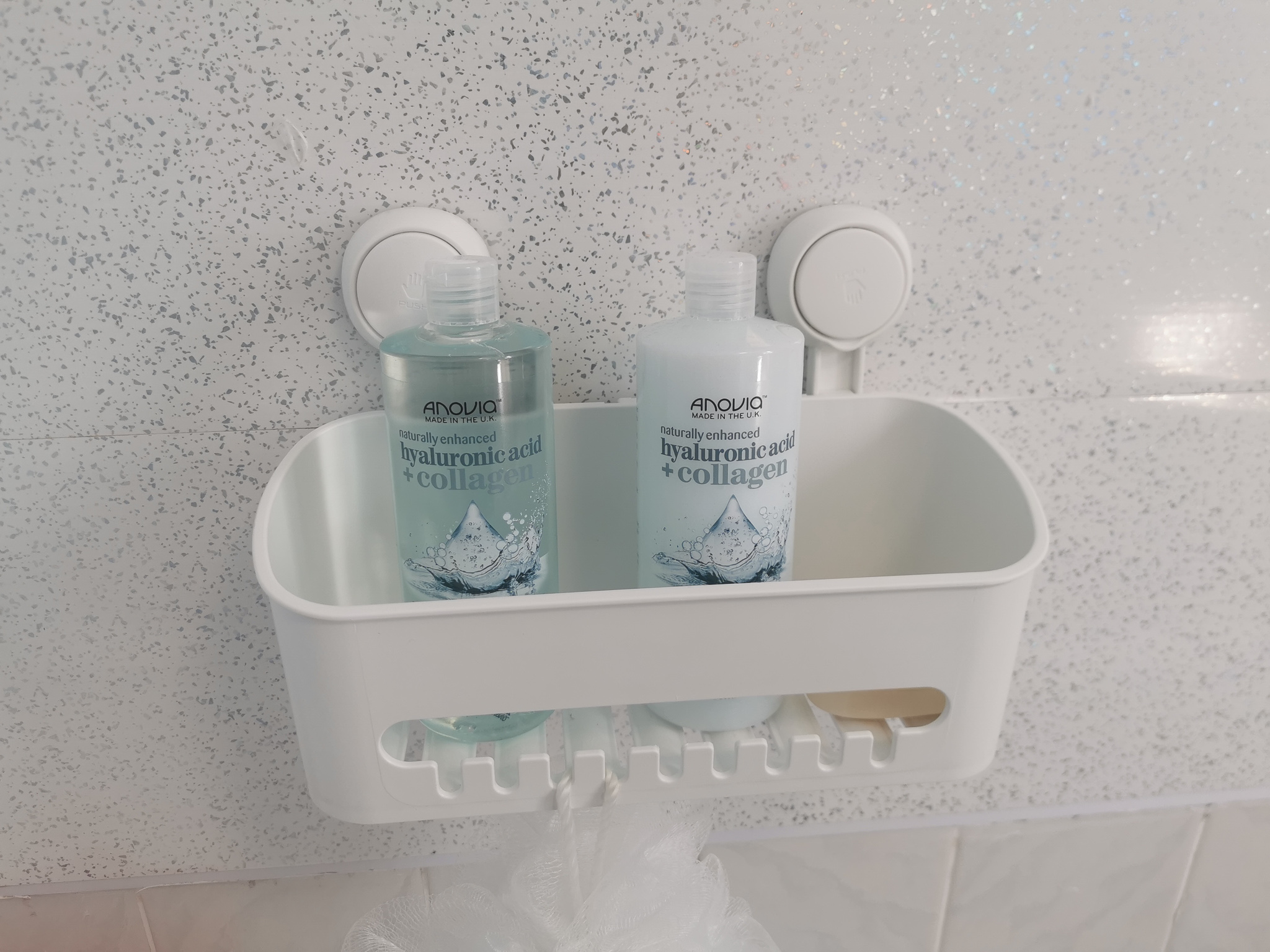 No-Drill Suction Bathroom Caddy